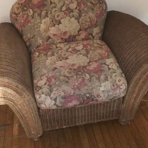 Antique bamboo wicker loveseat good condition